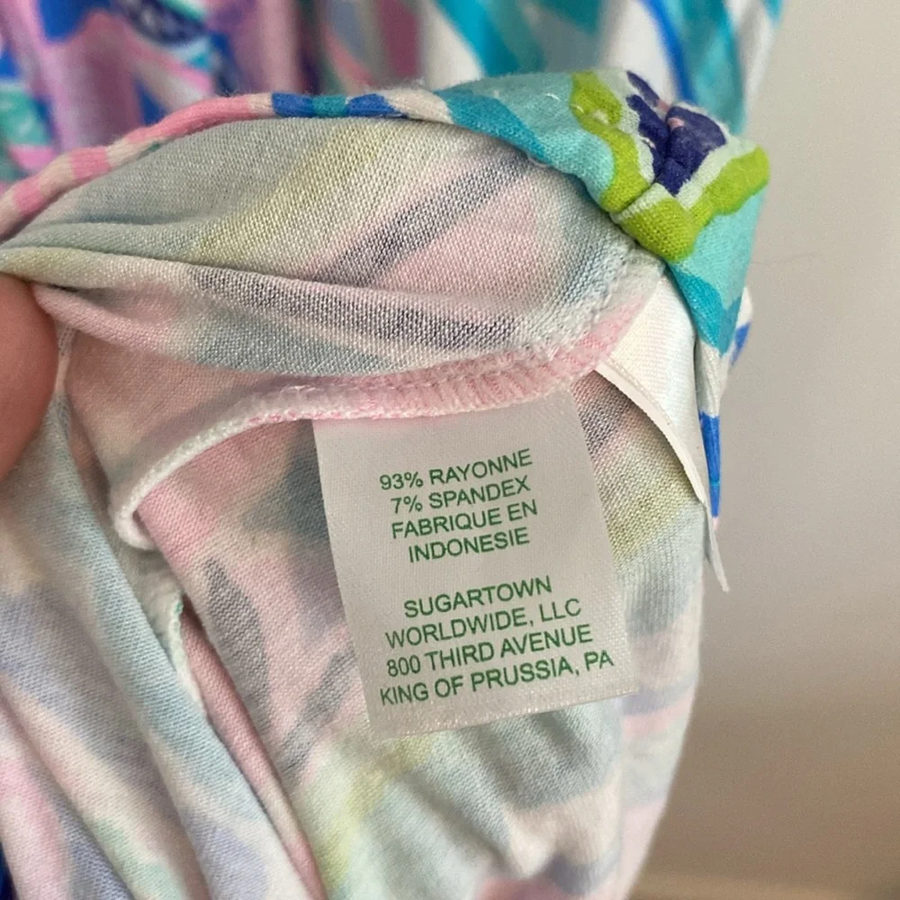 Lilly Pulitzer Blue and Pink Patterned Dress - Picture 7 of 7